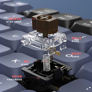 Keychron K1Pro蓝牙机械键盘iPad矮轴超薄87适配Mac苹果平板双模