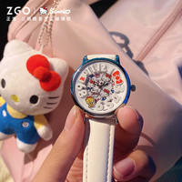 正港ZGOx三丽鸥手表女款学生小众ins可爱凯蒂猫联名款石英表儿童