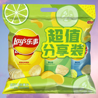 Lay's 乐事 plus会员：Lay's 乐事 原切马铃薯片分享装 3口味 168g（原味+黄瓜味+青柠味）