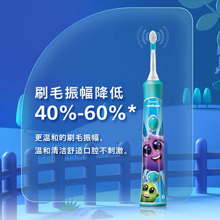 Sonicare for Kids儿童护齿系列 HX6322/04 儿童电动牙刷 蓝色 蓝牙款