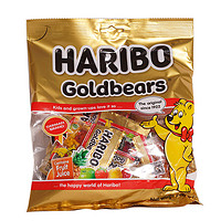 HARIBO哈瑞宝金熊混合水果可乐味橡皮软糖迷你桶装桃子味德国进口