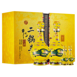 niulanshan 牛栏山 经典二锅头 黄龙 52%vol 清香型白酒 500ml*2瓶