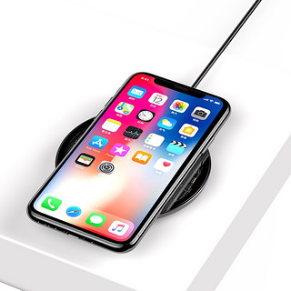 倍思 苹果无线充电器15W快充 适用于iPhone13/12ProMax华为小米三星手机极简无线闪充 透明色 CCALL-AJK01