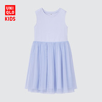 UNIQLO 优衣库 童装/女童/少女 花式连衣裙(无袖网纱洋装 纱裙) 447400