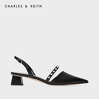 CHARLES & KEITH CHARLES&KEITH;女鞋CK1-60580230珍珠带尖头中跟凉鞋