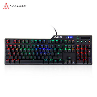 AJAZZ 黑爵 刺客Ⅱ AK35i 104键 有线机械键盘 曜石黑 国产黑轴 RGB