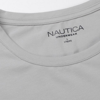 NAUTICA 诺帝卡 男士圆领长袖T恤 NCTS150733 灰色 XXXL