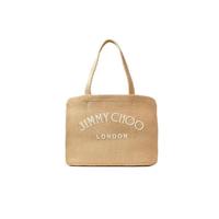 JIMMY CHOO 周仰杰 BEACH TOTE E/W系列 女士单肩包 J0001599 自然色 小号