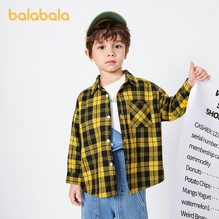 balabala 巴拉巴拉 儿童格子衬衫