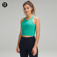 露露乐蒙lululemon Ebb to Street 女士短款运动背心 LW1CJUS 内置内衣 黑色 12
