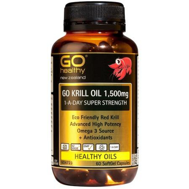 GO Healthy 高之源 1500mg磷虾油胶囊 60粒