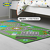 IKEA 宜家 STORABO斯多博地毯地图儿童益智地毯绿色现代简约北欧风