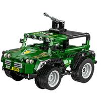 LEIER 雷尔娱乐 遥控积木车系列 50004 军事越野车