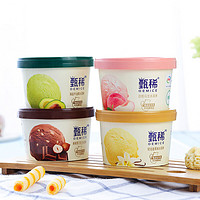 SHUHUA 舒化 香草+榛果黑巧克力+海盐牛油果+白桃乌龙味冰淇淋 90g*4杯/盒