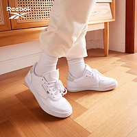 抖音超值购：Reebok 锐步 官方新女鞋COURT PEAK经典小白鞋低帮百搭板鞋{GZ2239}