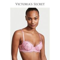 VICTORIA'S SECRET 维密 优雅性感睫毛蕾丝3/4罩杯薄衬垫文胸内衣女