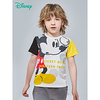 Disney 迪士尼 儿童纯棉短袖T恤