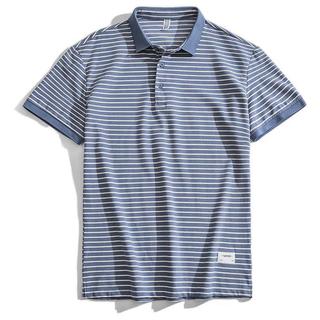 WOOD SOON 我的速度 男士短袖POLO衫 T5220 蓝色 XL