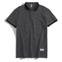 WOOD SOON 我的速度 男士短袖POLO衫 T5220 黑色 XXXL