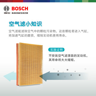 BOSCH 博世 空气滤芯 适用雪佛兰迈锐宝XL别克新君越君威1.5T 1.8L滤清器