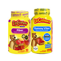 L'il Critters 儿童复合维生素软糖 多维190 2岁+儿童膳食纤维90*2瓶