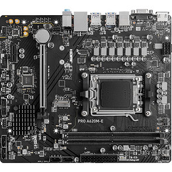 MSI 微星 PRO A620M-E DDR5 电脑主板 支持CPU 7500F/7800X3D/7700X/7600X (AMD A620/AM5接口）