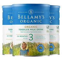BELLAMY'S 贝拉米 三罐装-澳洲贝拉米(Bellamy′s)有机幼儿配方奶粉3段(新包装)900g