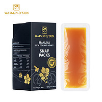 WATSON & SON 沃森麦卢卡蜂蜜 沃森新西兰进口麦卢卡年货好礼10+蜂蜜天然便携独立小包装12条卡片咔嚓蜜