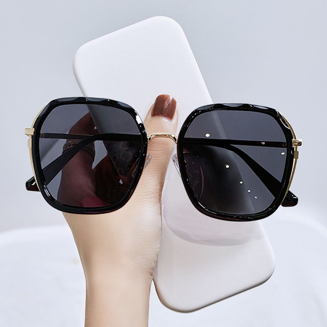 MGS 曼古银 新款大框显瘦眼镜防紫外线太阳镜女墨镜