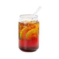 青苹果 高硼硅玻璃可乐杯 540ml(含玻璃吸管)