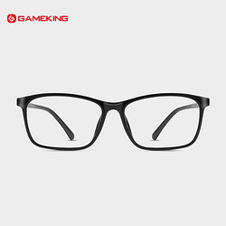 GAMEKING 防蓝光防辐射眼镜男女钛架平光近视眼镜架可配度数 2009黑色