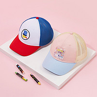 巴拉巴拉 儿童帽子夏季透气男女童时尚遮阳棒球帽撞色