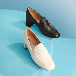 【省46元】百丽女士休闲鞋_belle 百丽 女式羊皮复古乐福鞋 y2y1dca1