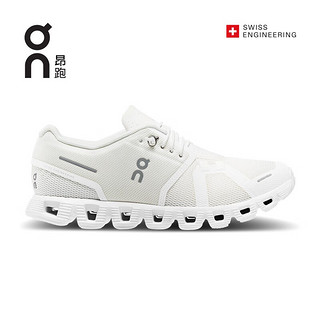 On昂跑新一代轻量透气舒适女款运动鞋Cloud 5 Undyed-White/White  38.5 US(W7.5) 推荐选大一码