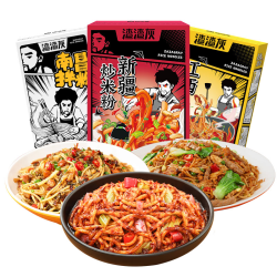 渣渣灰 江西南昌拌粉香辣嗦粉 混合装3盒（南昌+新疆+江西）