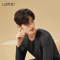 GOODIO 歌帝 男士保暖内衣套装 GDY111-112-113 极夜黑 XXXXL