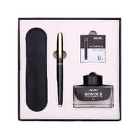 deli 得力 钢笔 卓然系列 33508 黑色 F尖 礼盒装