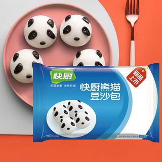 快厨 熊猫 豆沙包 12个 360g