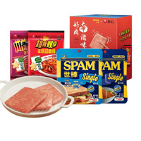 SPAM 世棒 农心拉面联名款 好肉辛滋味礼盒 496.5g（世棒午餐肉单片60g*2袋+甜辣双享年糕拉面192g+川香麻辣年糕拉面184.5g）