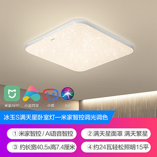 欧普照明（OPPLE）LED智能吸顶灯客厅灯现代简约浪漫繁星灯饰灯具 智能音箱/AI智控调光 闪闪满天星白11