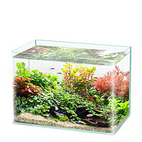 移动端、京东百亿补贴：yee 意牌 超白玻璃水族箱小型鱼缸 20*14*16cm+鱼缸礼包