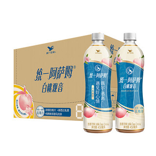 阿萨姆 白桃观音 水果奶茶 450ml*15瓶 整箱装