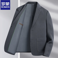 ROMON 罗蒙 2023新款新款单西外套男修身商务休闲中青年纯色西服外套男