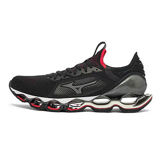 新款缓震耐磨预言男式跑步鞋WAVEPROPHECYXKNIT 42 黑色/红色