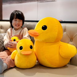 Decca 迪卡 毛绒玩具大黄鸭公仔可爱黄色小鸭子抱枕玩偶布娃娃儿童生日礼物