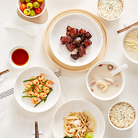 YANXUAN 网易严选 碗碟套装家用碗筷陶瓷北欧盘子菜盘吃饭碗日式轻奢餐具组合汤面碗