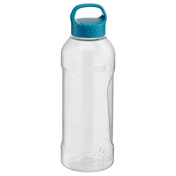 迪卡侬（DECATHLON）水杯塑料800ml大容量户外随手杯便携透明旅行运动水壶QUMC 暗蓝绿色