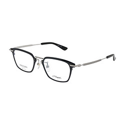 S.T.Dupont 都彭 男款黑色镜框枪色镜腿钛材全框光学眼镜架眼镜框 DP-1042 3 51MM