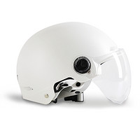 LUYUAN 绿源 3C认证电动车安全头盔 哑光白