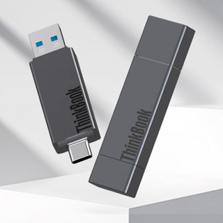 Lenovo 联想 TB30 USB3.1 U盘 枪色 128GB Type-C/USB-A